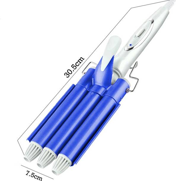 Powerful Curling rod 1010 Unisex Professional Curling Iron Ceramic Triple 3 Barrel Styler Styling Tools Hair Curler