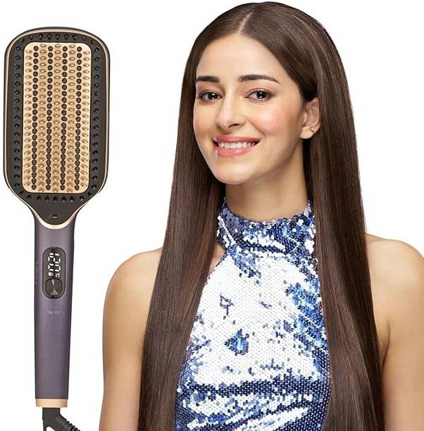 VEGA Triple Care & Thermoprotect Technology Hair Straightener Brush With Up To 12 Hrs Straightening Effect Hair Straightener Brush