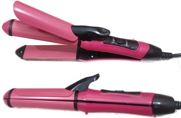 GlobalstarIN Hair Straightener and Hair Curler 2 in 1 Curl & Straight Hair Flat Iron Hair Straightener and Hair Curler 2 in 1 Curl & Straight Hair Flat Iron Hair Straightener