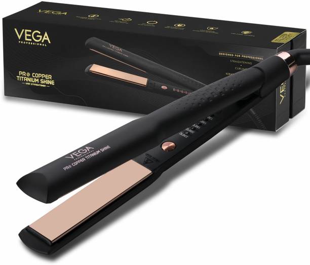 Vega Professional Pro Copper Titanium Shine with Copper Titanium 3D Floating Plates, (VPMHS-07) VPMHS-07 Hair Straightener