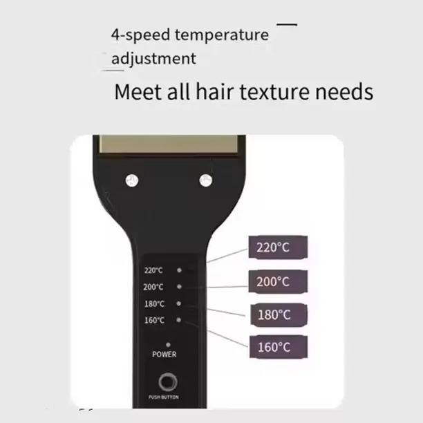 HIGHEX KM-329 Straightener KM-329 Hair Straightener (Black) KM-329 Temperature Control Hair Straightener