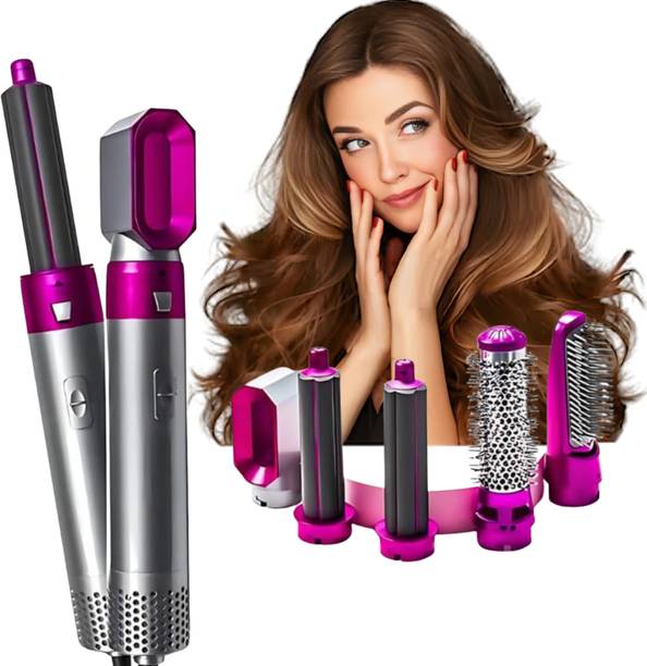 SmartTech Hot Air Brush with 5 Attachments for Salon-Like Styling at Home 5 in 1 Professional Hair Styler for Women Hair Styler