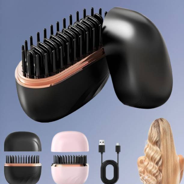 EKISHA Elegant Shine Hair Styling Heat Comb for Women SmoothNest Hair Brush Hair Straightener