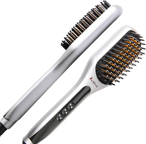 Alixa LuxeBrush HB-7301 Hair Straightener Brush
