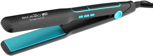 IKONIC ME IKP-SCWBT 2 in 1 Straight & Curl Wide-Black & Teal Hair Straightener