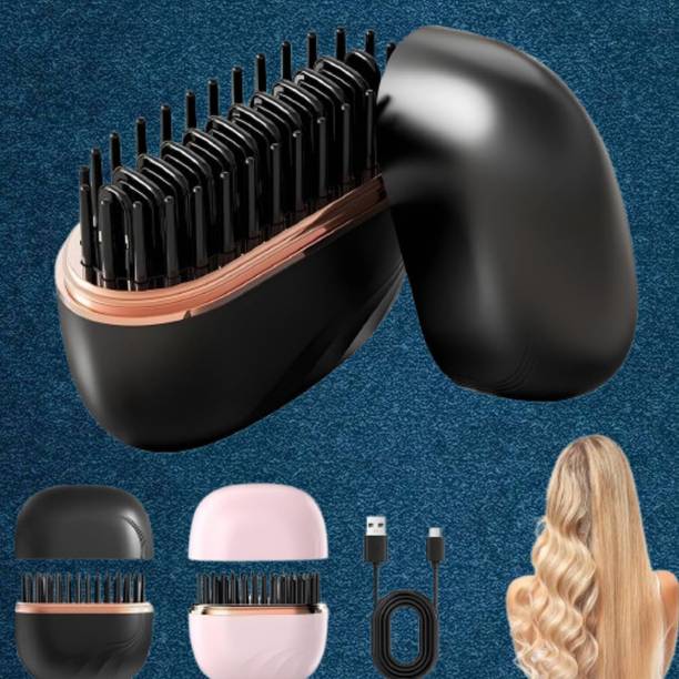 EKISHA Velvet Touch Portable Hair Straightener Heat Comb VelvetWave Hair Comb Hair Straightener