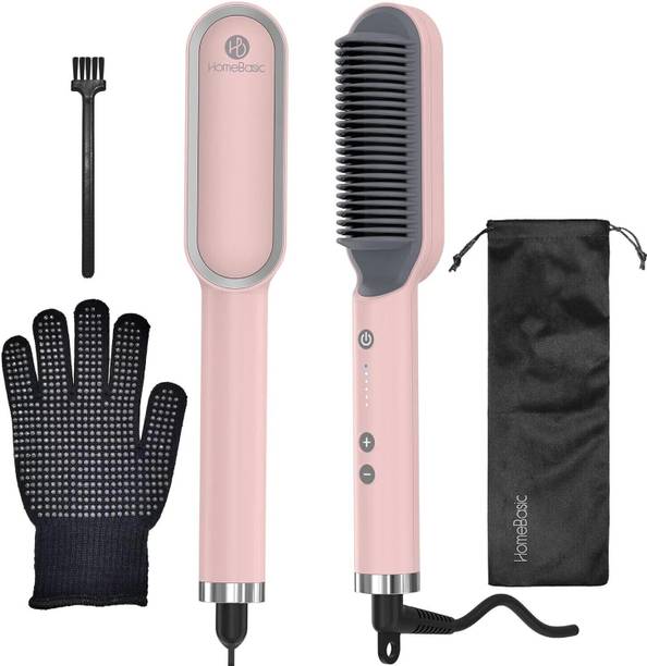 HOMEBASIC Hair Straightening Brush Flat Iron for Women HB-S100 Hair Straightener Brush