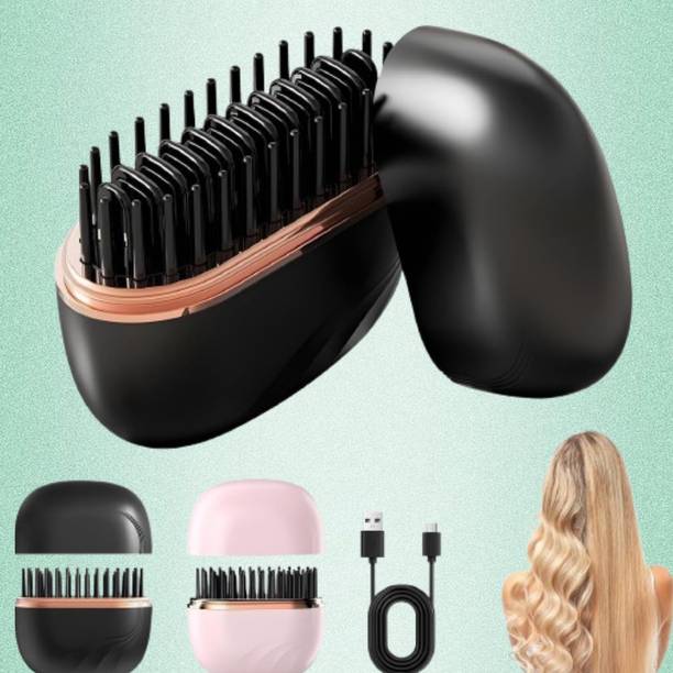 EKISHA Elegant Hair Straightening Comb with Rechargeable Function SmartFlex Hair Brush Hair Straightener