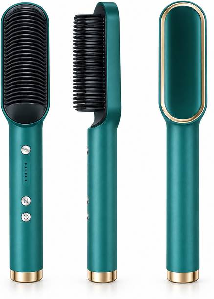 Arashop Hair Straightener Brush for Women & Men, Fast Heating Hair Styling Comb HAIR STRATHER HS 01 Hair Straightener Brush