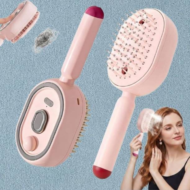 SamraSales Salon Silicone Scalp Scrubber for Shampoo and Gentle Massage Comfort Grip Silicone Head Scrubber Hair Straightener Brush