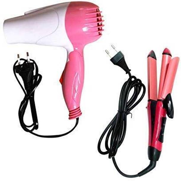 APNA STORE Hair Straightener and curler with Hair Dryer Hair Dryer + Hair straightener + Hair Curler Hair Straightener