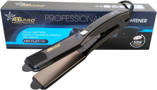 PROFESSIONAL FEEL Star ABS Pro Women's Hair Straightener Wide Plats Give Your Hair Glam Look S3 Advance 4X Damage Control Technology Used 30 Sec Fast Heating Titanium Hair Straightener