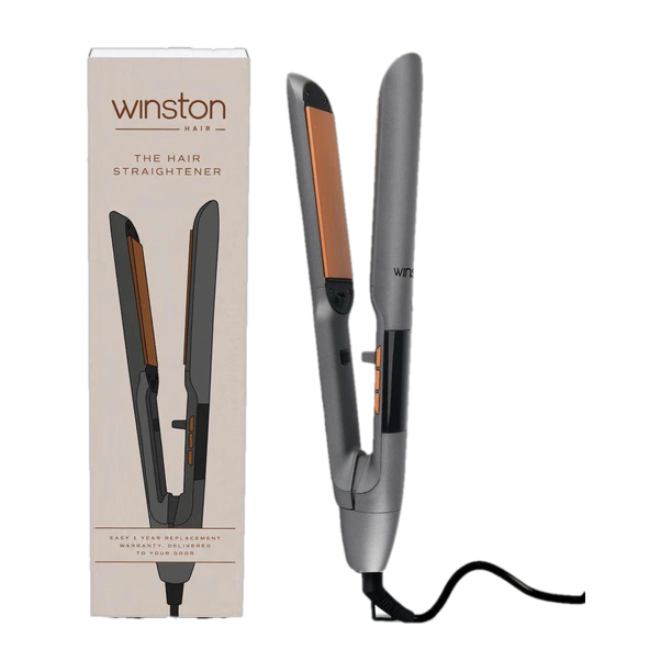 Winston Hair Straightener with Titanium Ceramic Plates, Adjustable Temperature Hair Straightener with Titanium Ceramic Plates, Adjustable Temperature Hair Straightener