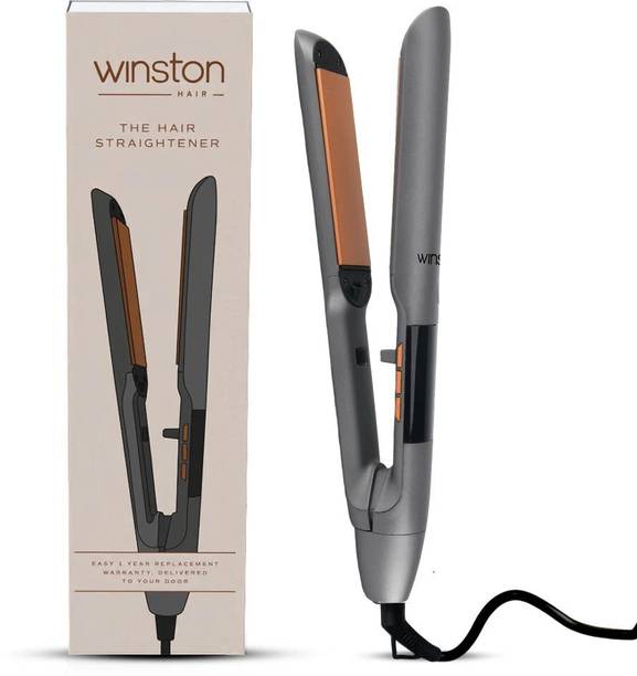 Winston Hair Straightener with Titanium Ceramic Plates, Adjustable Temperature Hair Straightener with Titanium Ceramic Plates, Adjustable Temperature Hair Straightener