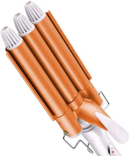 Powerful 1010 Salon Curling Iron Ceramic Triple 3 Barrel Styler Waver Styling Tools Hair Curler