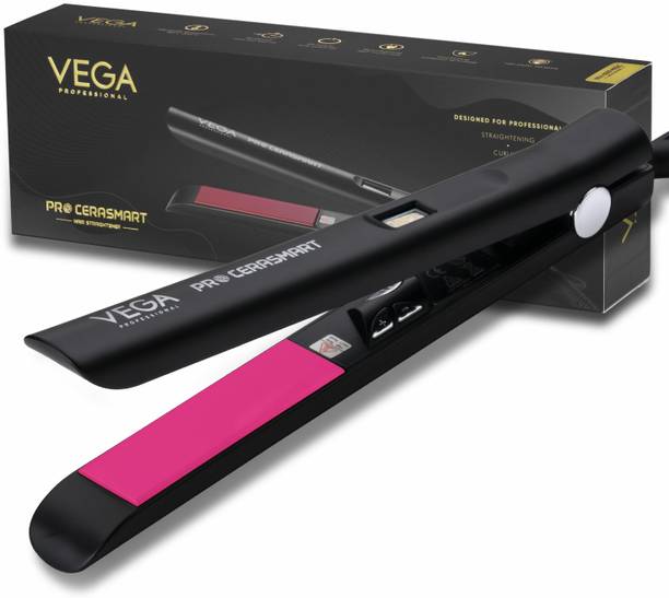 Vega Professional Pro Cera Smart Hair Straightener with Tourmaline Ceramic Plates, (VPMHS-06) VPMHS-06 Hair Straightener
