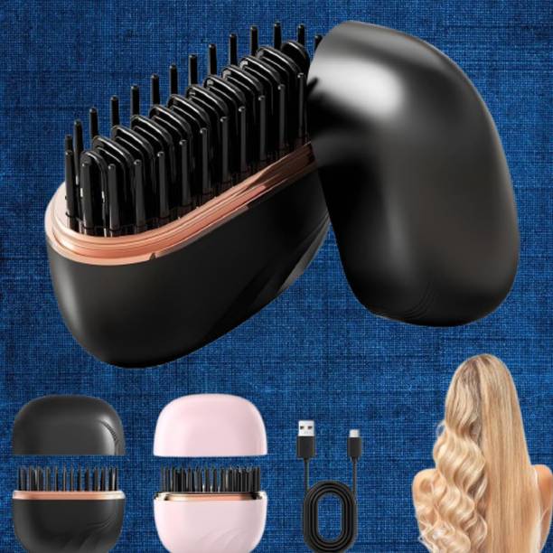 EKISHA Advanced Mini Hair Brush for Straightening and Hair Styling PocketStyle Hair Brush Hair Straightener