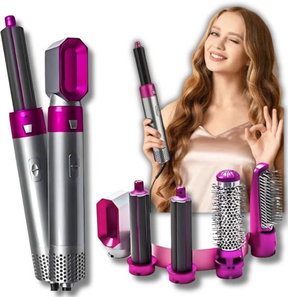 Techelite 5-in-1 Hot Air Dryer Brush The Power of all in one Hot Air Brush for Curler & Volume Brush Combo Hair Styler