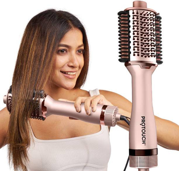 Pro Touch Born To Shine 2-in-1 Blow Brush – Dry, Style & Straighten & Volumizer Hair Straightener Brush