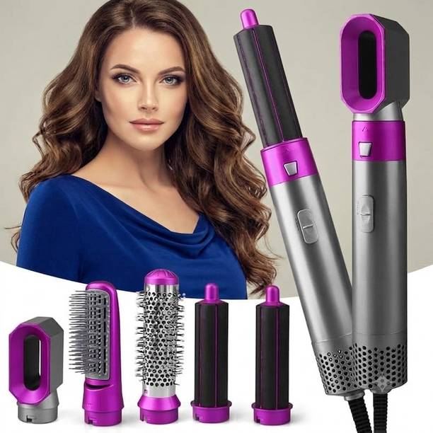 SmartTech 5 in 1 Multifunction Hair Styler for Women | Hot Air Brush, Hair Dryer Brush,Curler Straightener, Volumizer with Portable Frizz-Free Styling Hair Straightener