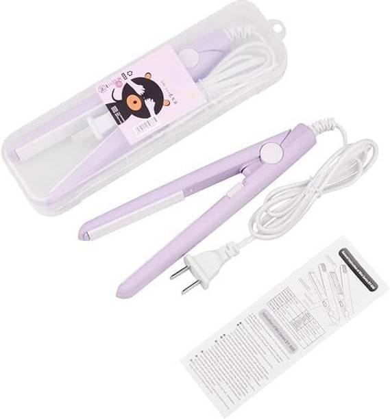 KINJPA Mini Hair Straightener with Storage Case | Portable Electric Hair Styling Tool | Mini Hair Straightener with Storage Case |Multicolor Hair Straightener