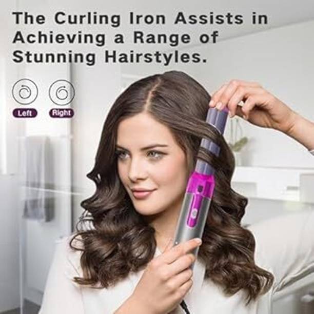 Techelite 5-in-1 AirStyler | Hot Air Brush + Curler Brush + Blow Dryer 3 Heat Settings, Frizz Free with Ionic Care | All in One Multi Styler Hair Styler