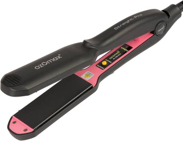 Ozomax Hair Straightener for Women – Wide Plates Eco Hair Straightener - Ceramic Plates, Temperature Control For Salon Quality Hair Straightener