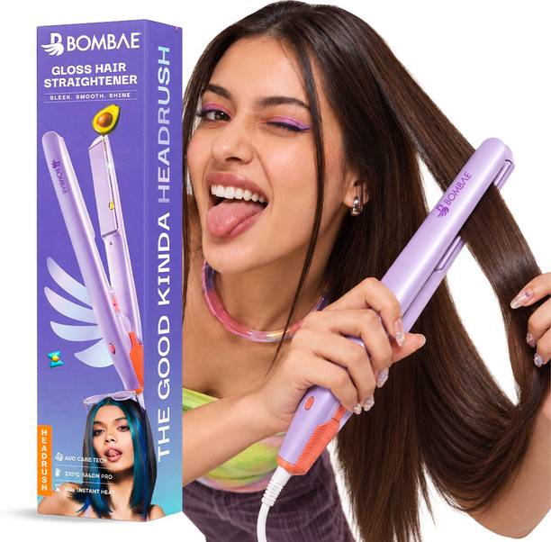 BOMBAE Hair Straightener for Women | Gloss Hair | Quick Heat | Frizz-Free Hair Hair Straightener