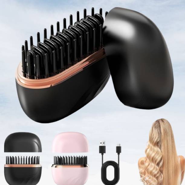 EKISHA Diamond Finish Rechargeable Hair Straightening Comb StyleNova Heat Brush Hair Straightener