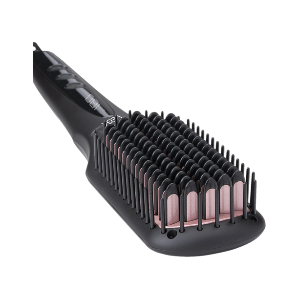 VEGA Black Shine Hair Straightening Brush for Women VHSB-04 Hair Straightener Brush