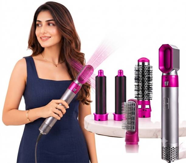 VKG Venus Technology, Ceramic Tourmaline, Hot Air Brush for Drying, Straightening, Curling Hair Straightener