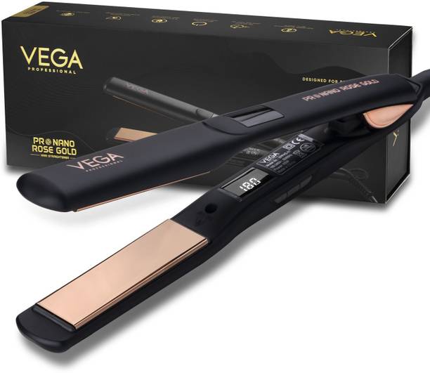 Vega Professional Pro Nano Rose Gold Hair Straightener with Ultra Fast 20 Secs Heat Up, (VPPHS-01) VPPHS-01 Hair Straightener