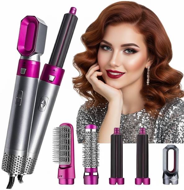 Dizosonic Pro 5-in-1 Hair Dryer Brush –Multifunctional Hot Air Styler for Curling Straightening & Drying Portable Lightweight,Frizz-Free Styling for All Hair Type Hair Straightener
