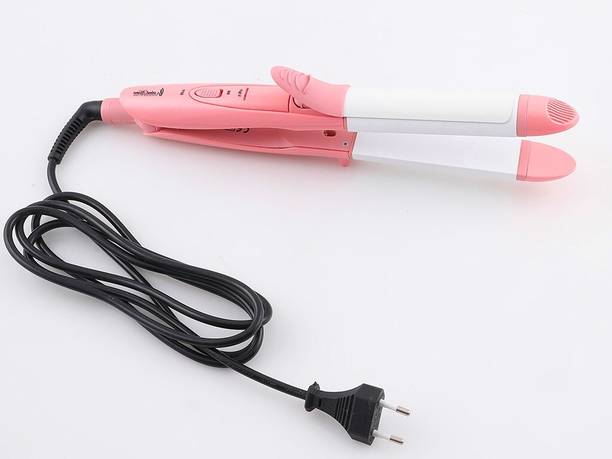 pritam global traders professional hair curler for women Professional 2 IN 1 Hair styler Haircurler and straightener for Makeup salon use Hair Styler