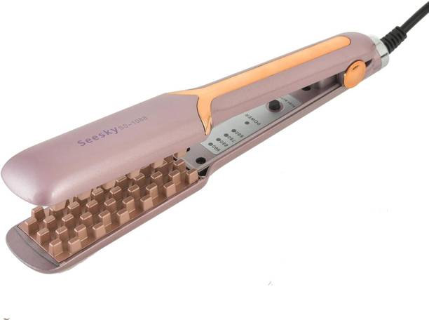 seesky SS-1088 Hair Crimper, Pink | Ceramic Coated Plates | Instant Heat Up SS-1088 Hair Crimper Hair Styler