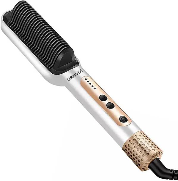 Grawya J-25 Professional Hair Straightener Comb for Women Hair Styler Straightener Brush Hair Straightener Brush