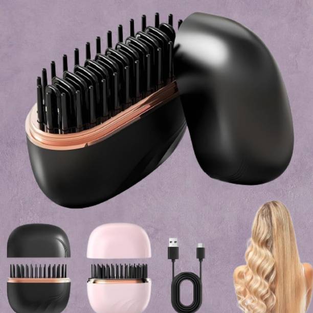EKISHA Portable Hair Straightening Comb for Soft Silky Hair Finish PocketWave Straightening Tool Hair Straightener