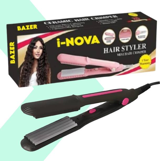 BAZER (i-NOVA) AT-8006A Women's MINI hair Crimper Styler Machine Hair Styler