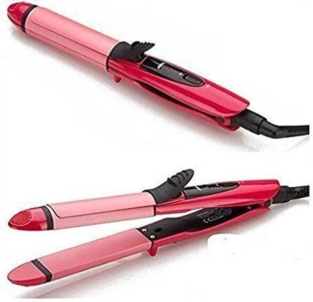Dytrix 2IN1 Hair Curler & Straightener With (Temprature control & Quick heat) S53 Hair Styler