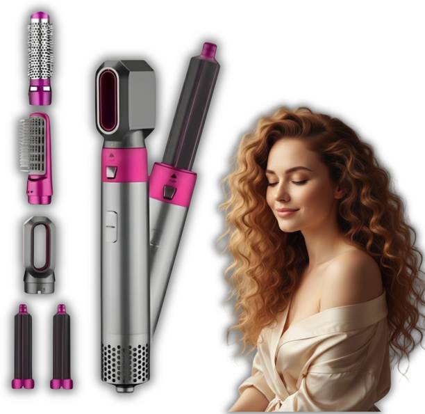 Techelite 5-in-1 Hair Style Creator | For Straight, Curl & High-Volume Looks Dryer Brush for Smooth, Curled & Straight Hair Styler