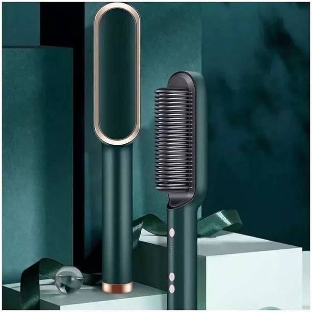 NID SAYONA Grn B Hair Straightening Comb with Smart Temperature Control Hair Straightener Brush