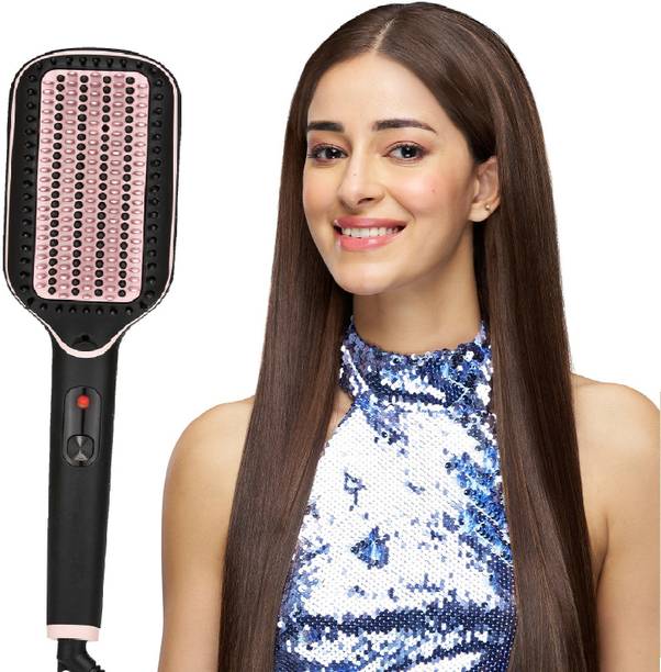 VEGA Lit style L2 with Keratin and Argan Oil Infused Ceramic Coated Bristles, VHSB-07 Hair Straightener Brush