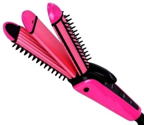 NVA NHC-8890 3In1 Professional Corded Crimper Electric Straightner Curler For Women Hair Styler