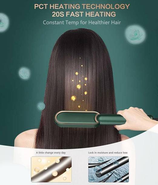 Winxaje Hair Straightener Green 5 Comb for Women & Men HairStylemulticolor Hair Straightener