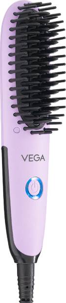 VEGA Go Mini Hair Straightener Brush for Women with 2 Heat Setting B-VHSB-05 Hair Straightener Brush