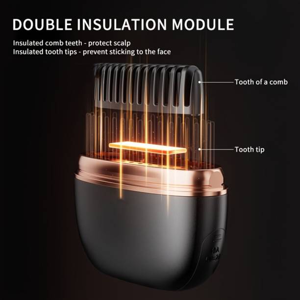 SHOPONIL Mini Wireless Straight Hair Brush, USB Rechargeable Portable Hair Straightener Wireless Straightening Comb - Portable USB Charging Travel Essential Hair Straightener