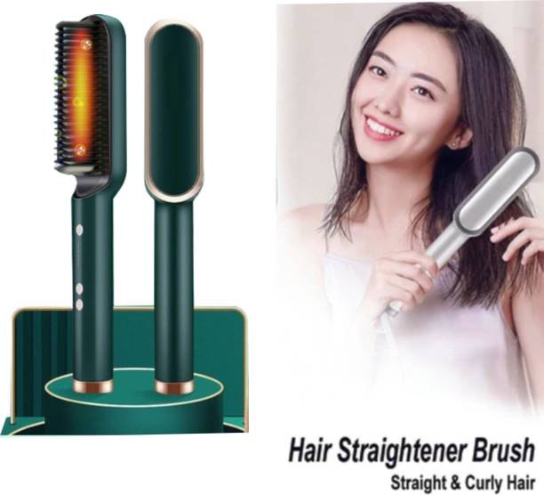 Fitaza Hair Brush Curling Anti-perm Straight Hair Comb Hair Iron Hair Styler Tool S74 Professional HQT 909b Hair Straightener comb Styler 5 Temperature Control S74 Hair Straightener Brush