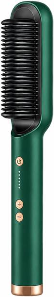 APNA STORE Portable Cordless Hair Straightening Brush | Rechargeable Electric Professional SilkStyle Straightening Comb Brush Hair Straightener Brush