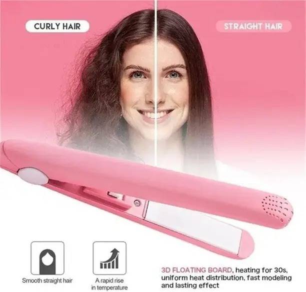 HIGHEX Mini Hair Straightener Combo Hair Dryer 6130 Pack of 2 Mini Straightener & Hair Dryer Set 6130 Hair Styler