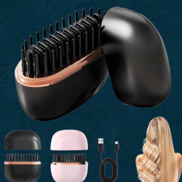 EKISHA Rechargeable Hair Styling Comb for Sleek Professional Looks SmoothAura Styling Brush Hair Straightener